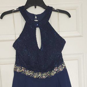 Blue cocktail dress